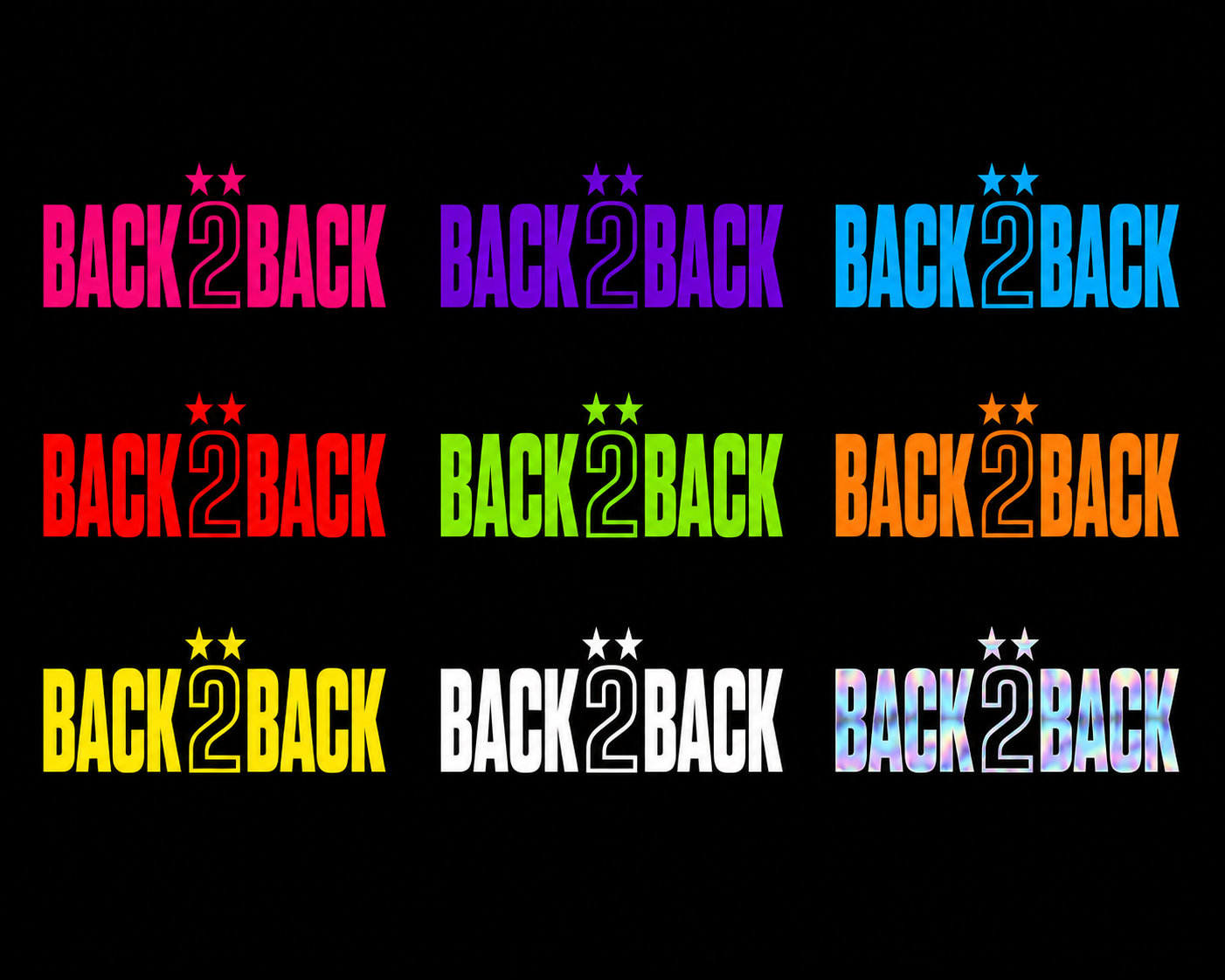 Stickers Back2Back