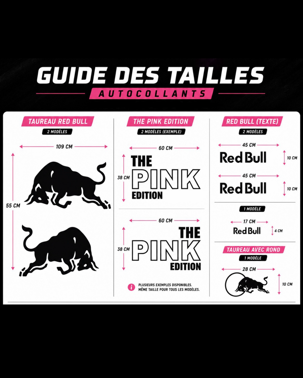 Kit déco Red Bull – Taureau + Texte personnalisable