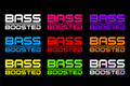 Stickers Bass Boosted