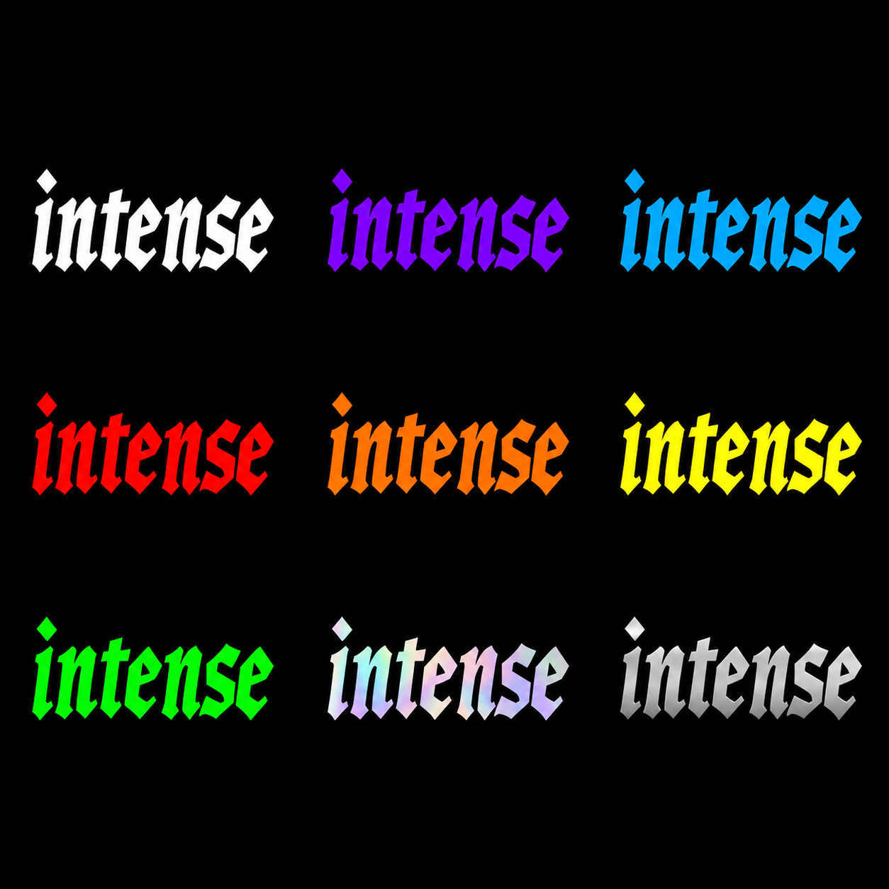 Stickers Intense
