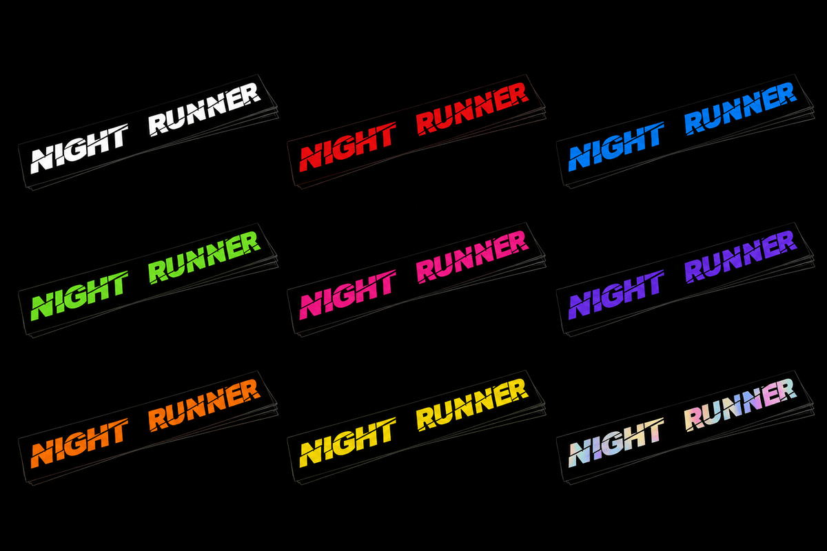Sticker Night Runner – Vinyle Premium Découpé | Plusieurs tailles | Accessoires automobiles | As.shop.45