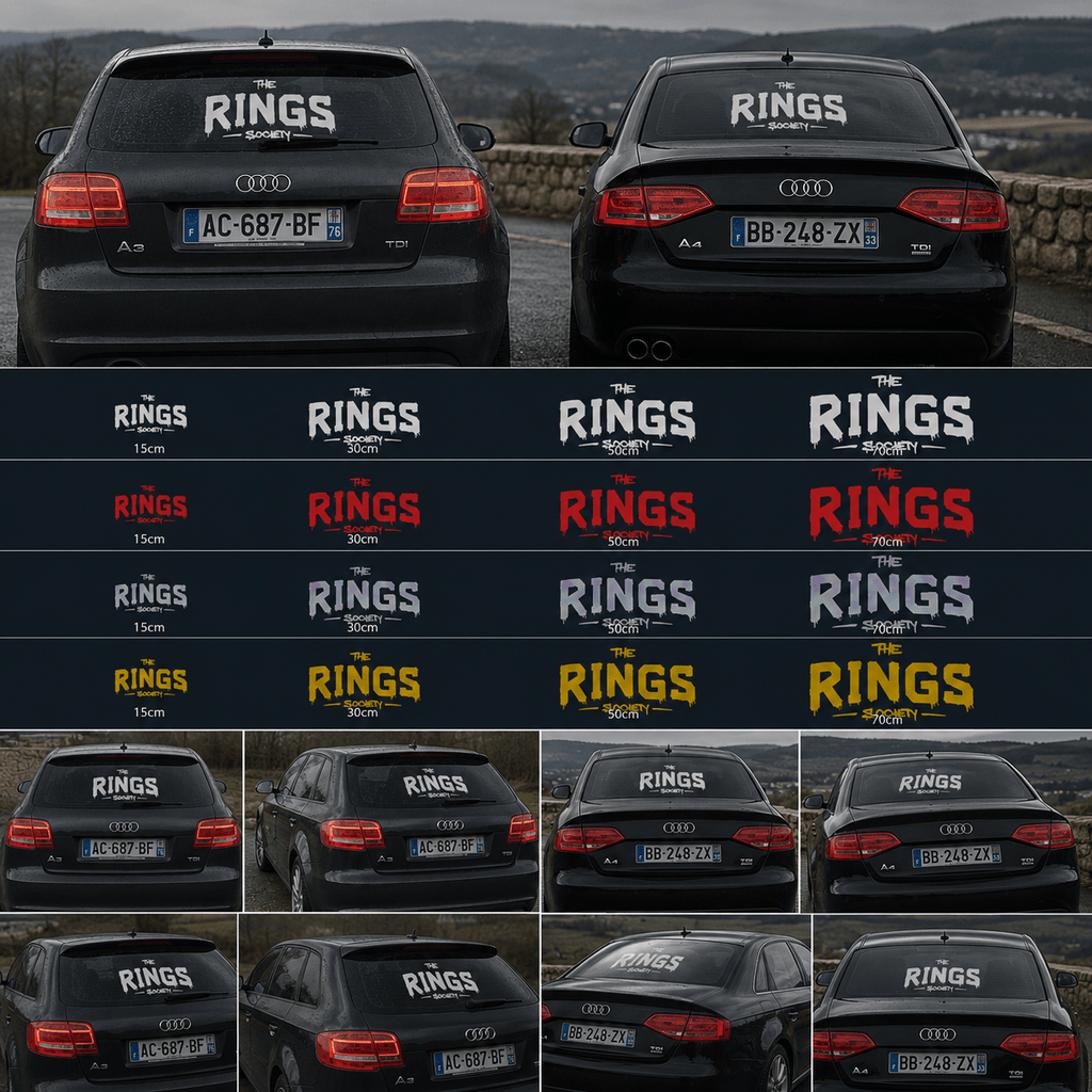 Stickers Audi The Rings Society | Accessoires automobiles | As.shop.45