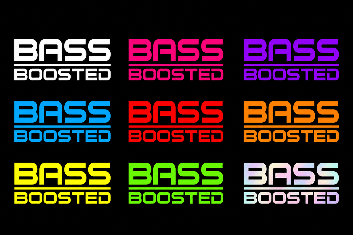 Stickers Bass Boosted | Accessoires automobiles | As.shop.45