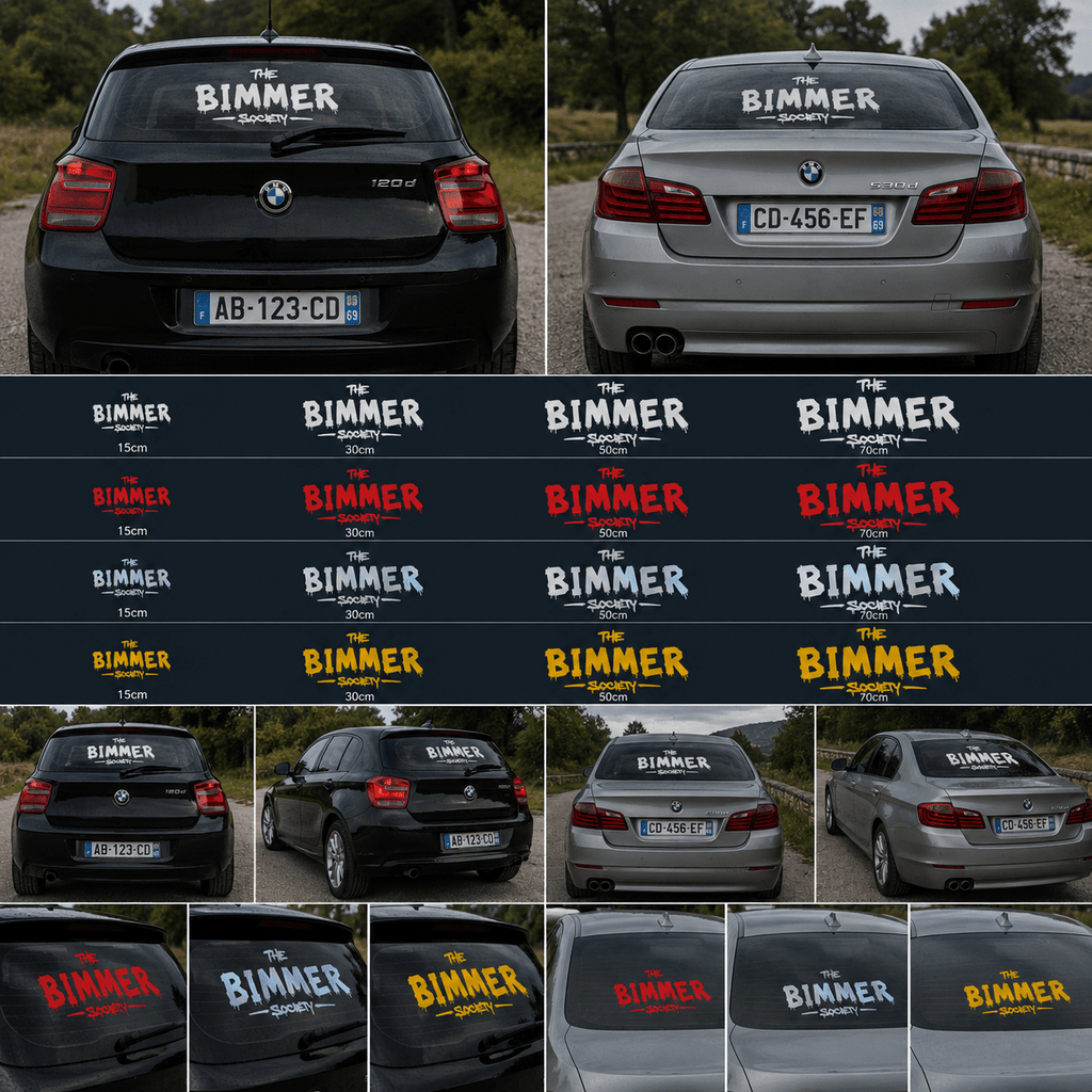 Stickers BMW The Bimmer Society | Accessoires automobiles | As.shop.45