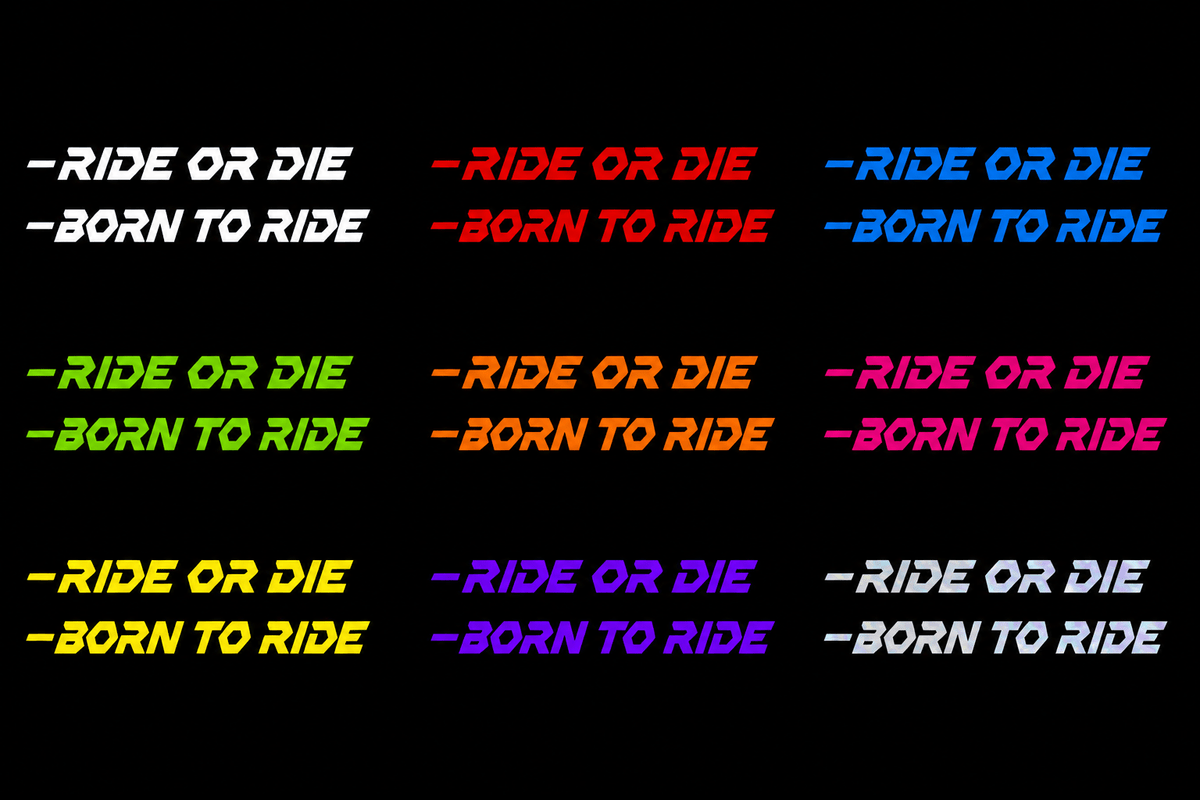 Stickers Born To Ride / Ride Or Die | Accessoires automobiles | As.shop.45