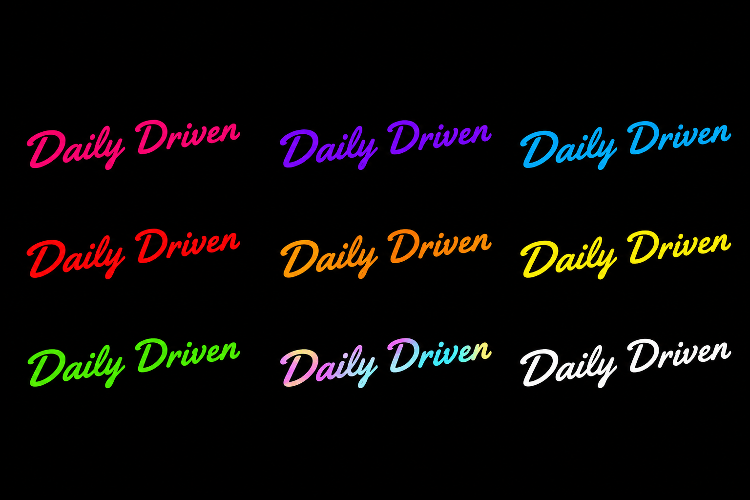     Sticker Daily Driver voiture
* Sticker Daily Driver vinyle premium
* Autocollant Daily Driver
* Sticker voiture Daily Driver
* Sticker Daily Driver personnalisé